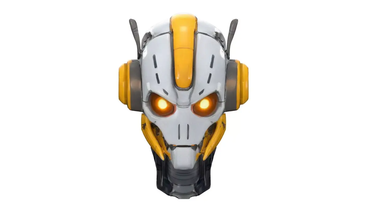 Robot helmet Low-poly 3D model