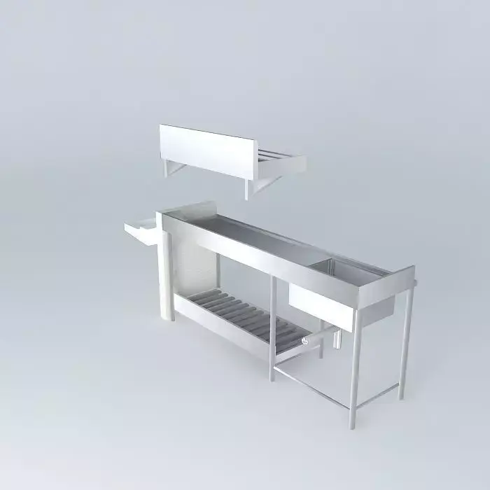 Kit-231- Inox Bench Lava crockery by: Alex Marques Free 3D model