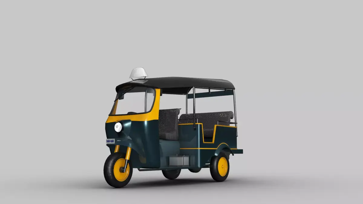 Tuk tuk Lowpoly Low-poly 3D model