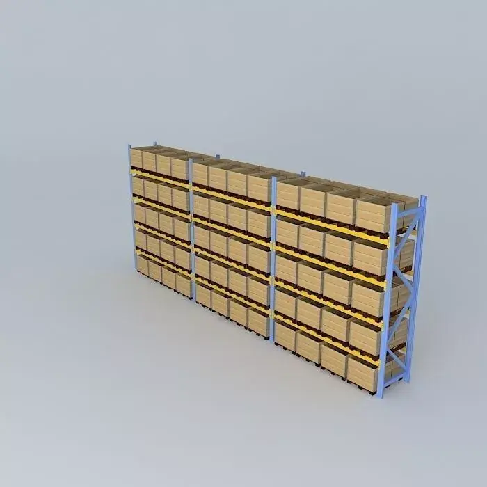 racking three parts Free 3D model