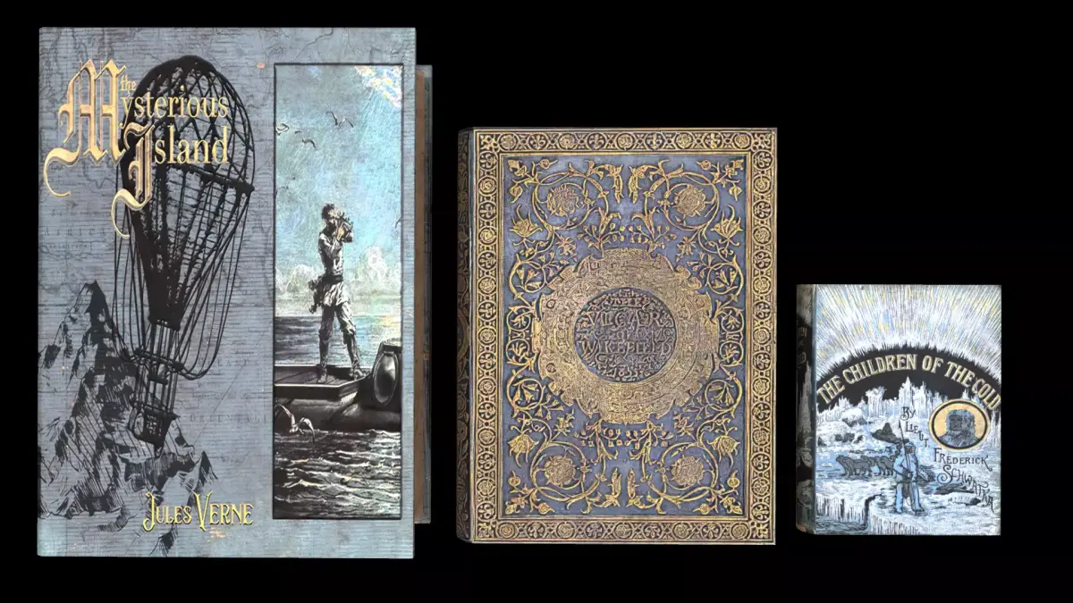 PBR Books book with old design Free low-poly 3D model