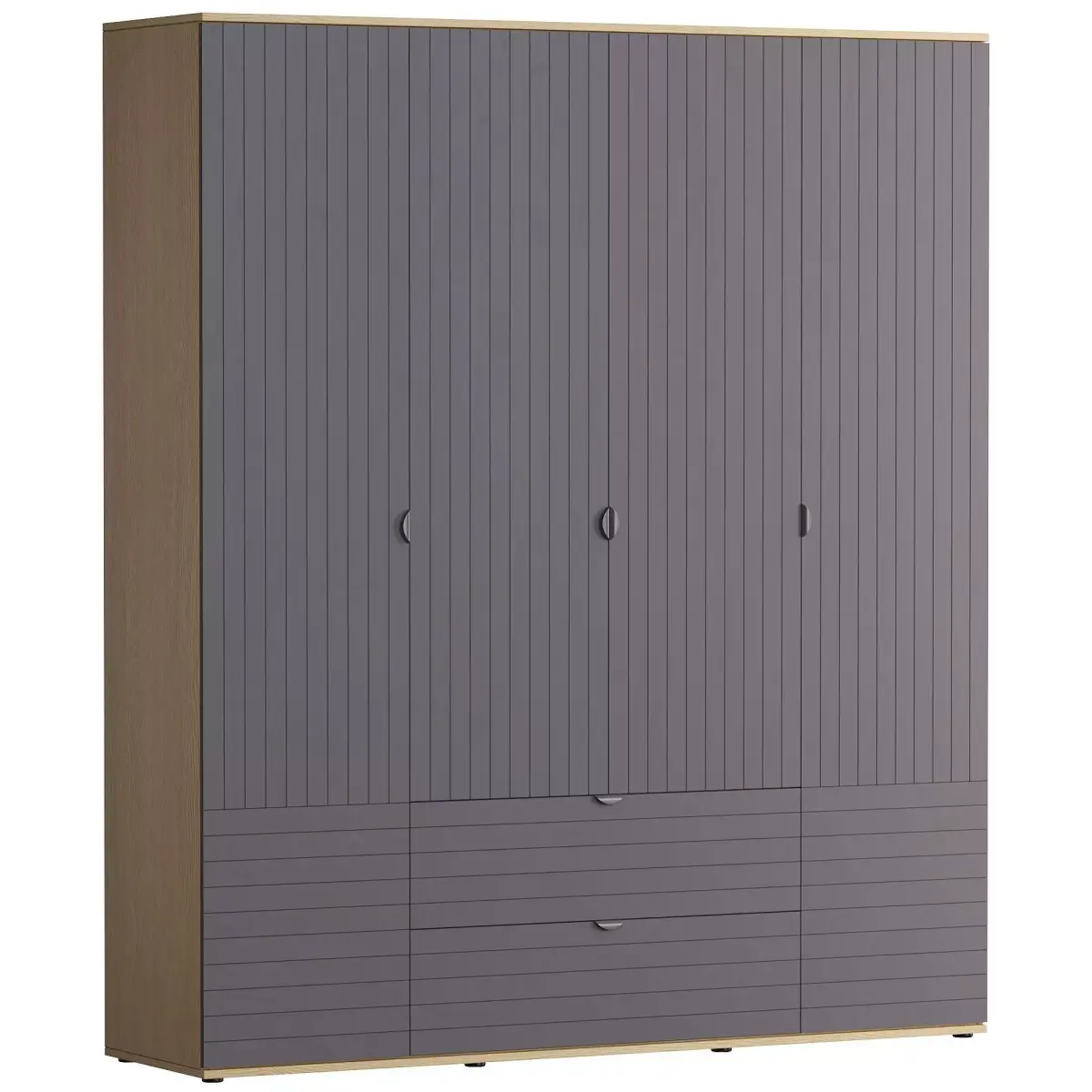 Monblan 4 wardrobe with three drawers 3D model