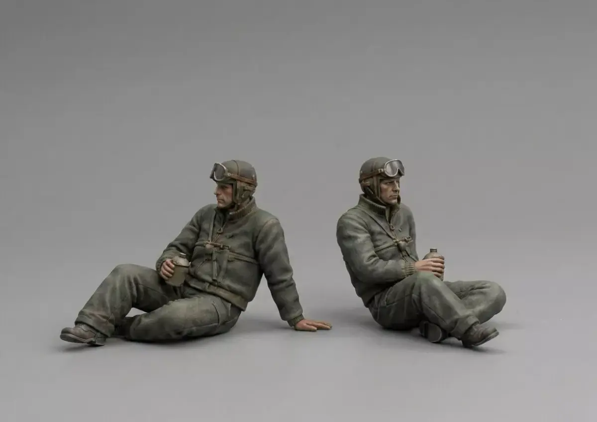 USA Tank Crew Sitting Crewmen Top Left 3D print model