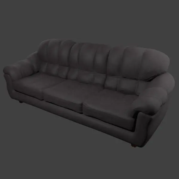 Couch with  Leather Variation Free low-poly 3D model
