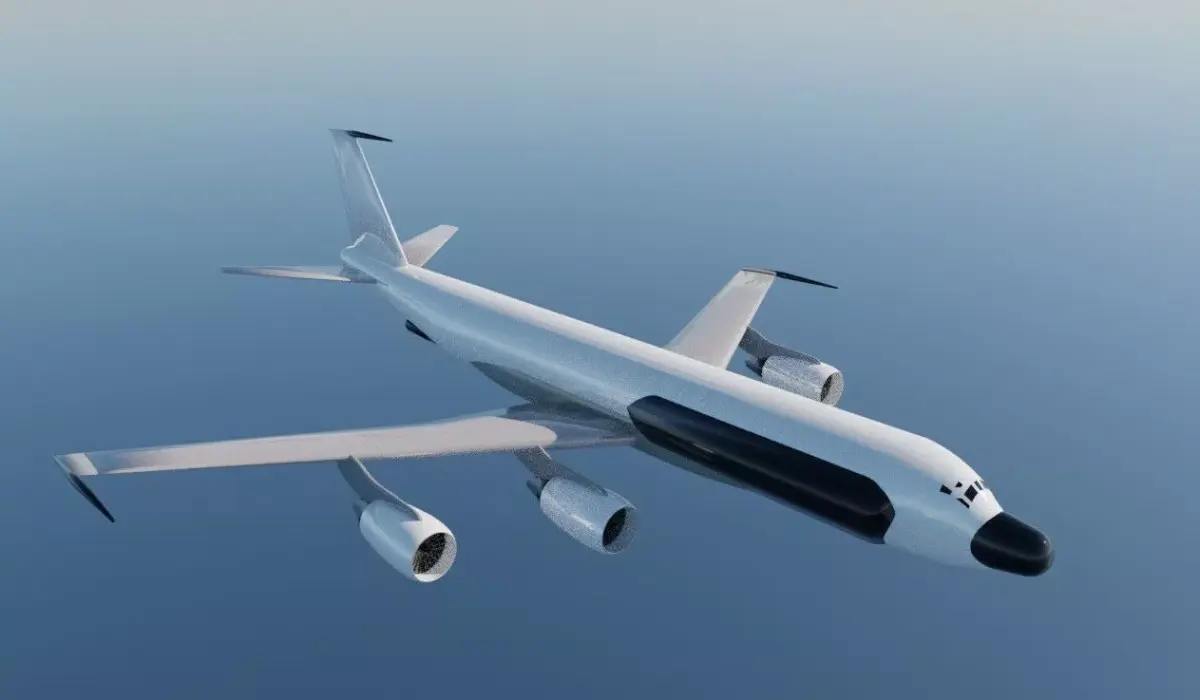 RC-137 CFM Radar Plane - Custom 1950s Modernized Jet Low-poly 3D model