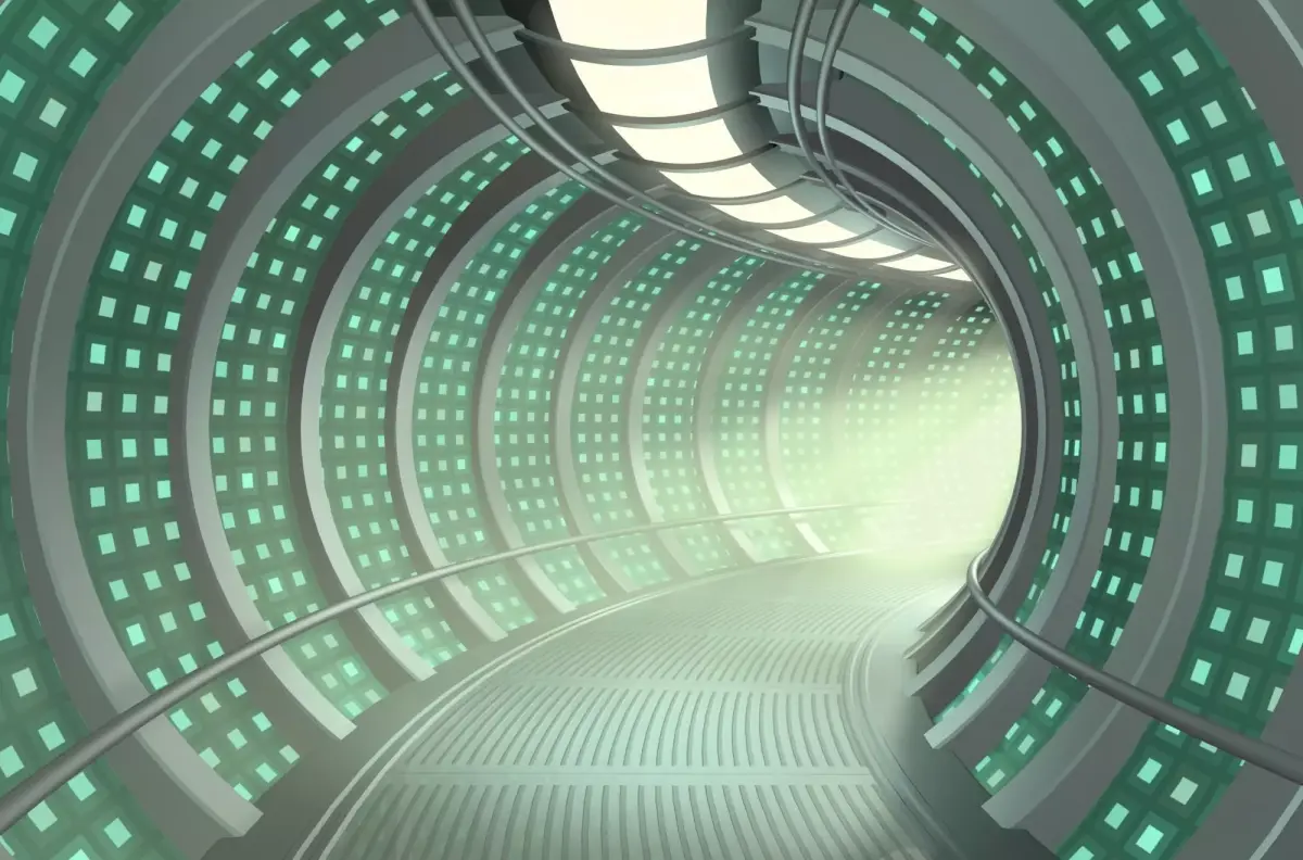 Sc-fi Space Ship Tunnel 3D model