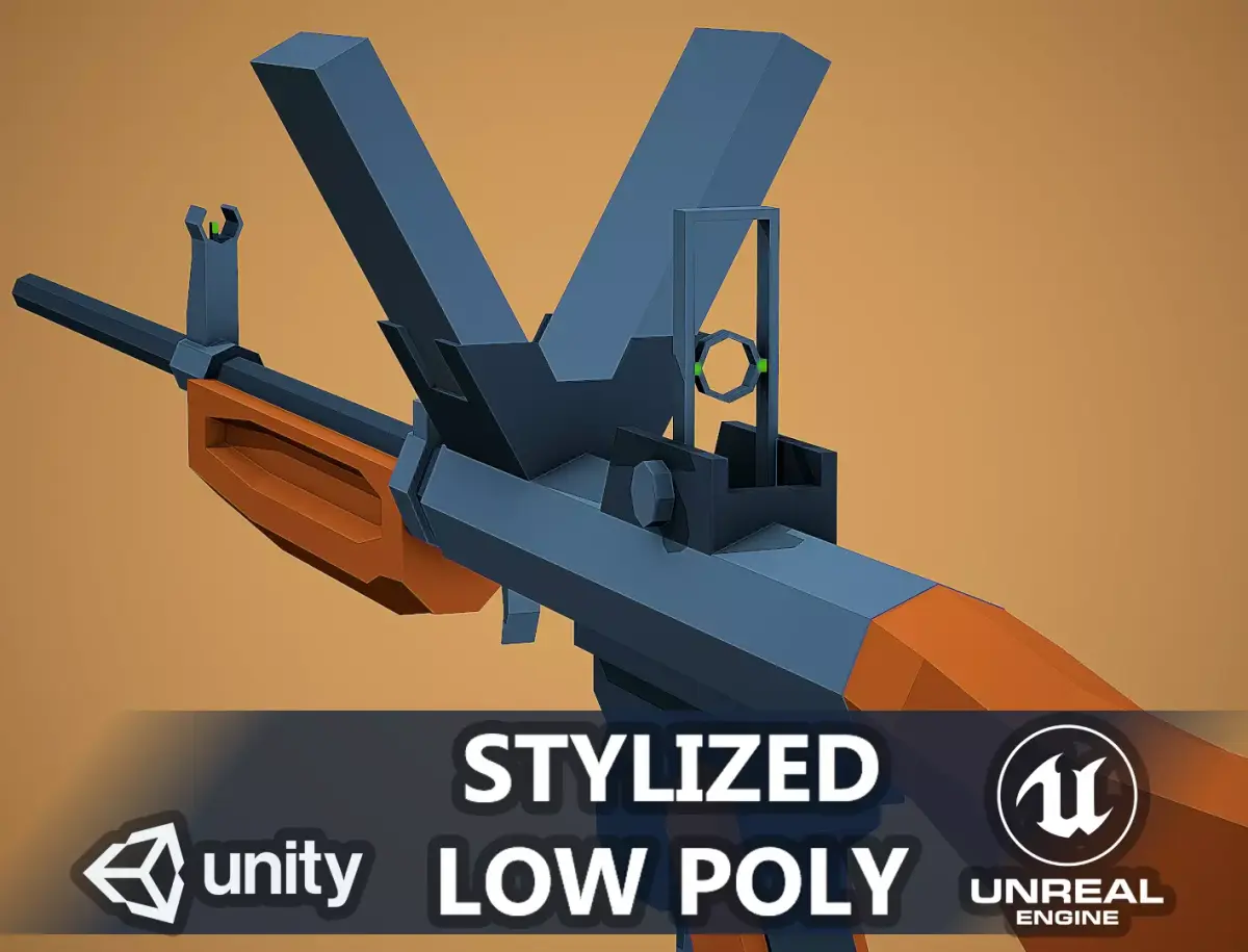 Stylized Burton LMR Low Poly Mobile Ready Low-poly 3D model