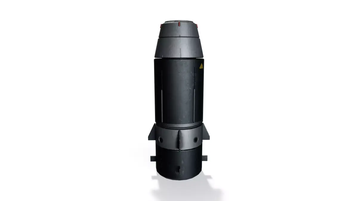Sci-Fi Rocket 01 - PBR Game Ready Low-poly 3D model