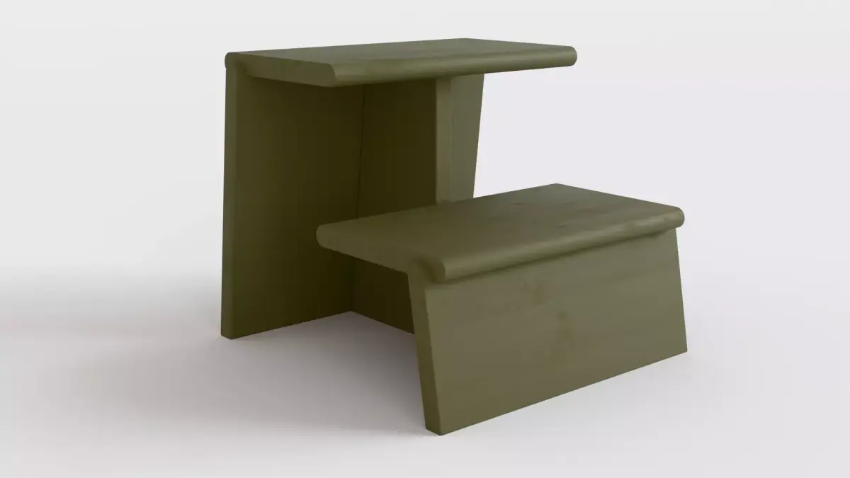 Jut Step Stool Free 3D model