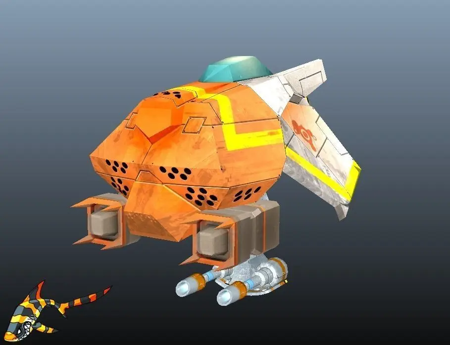 Advanced Scoutship Low-poly 3D model