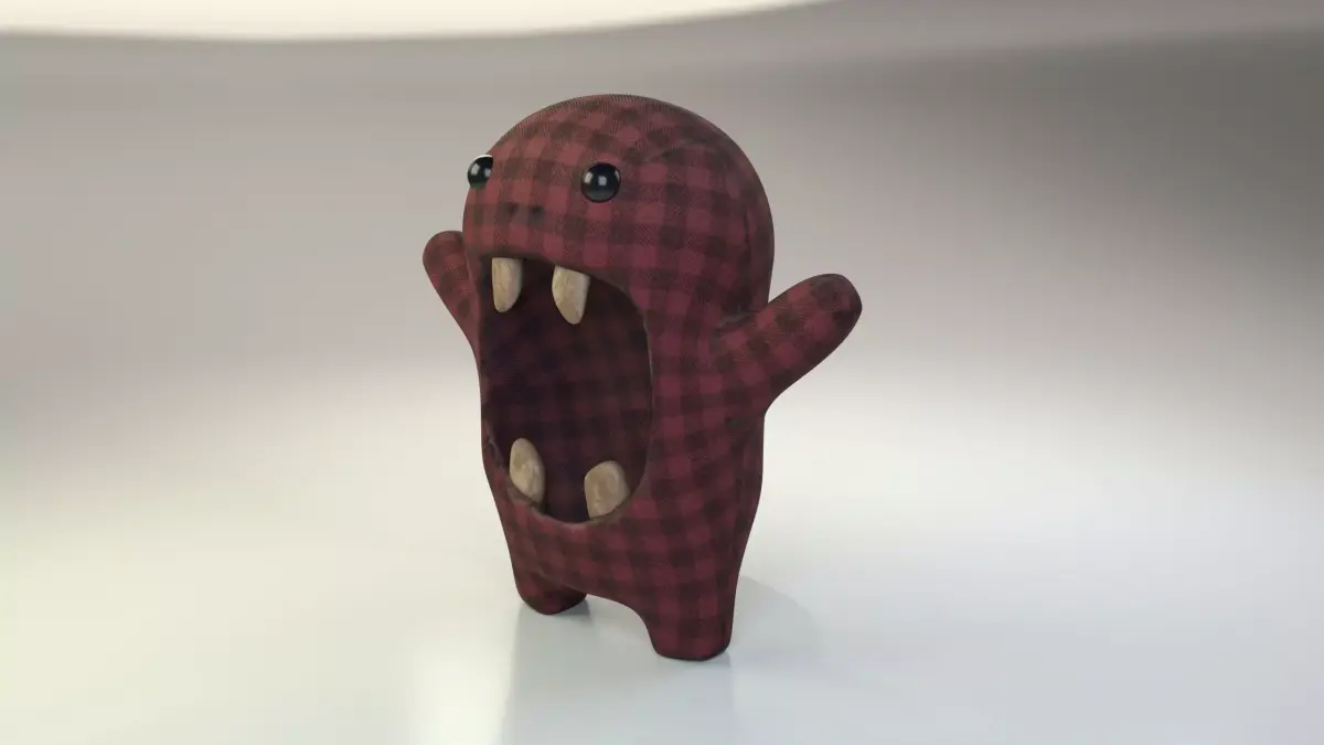 Sci-fi Monster Puppet - Textured Fantasy Model Low-poly 3D model purchase