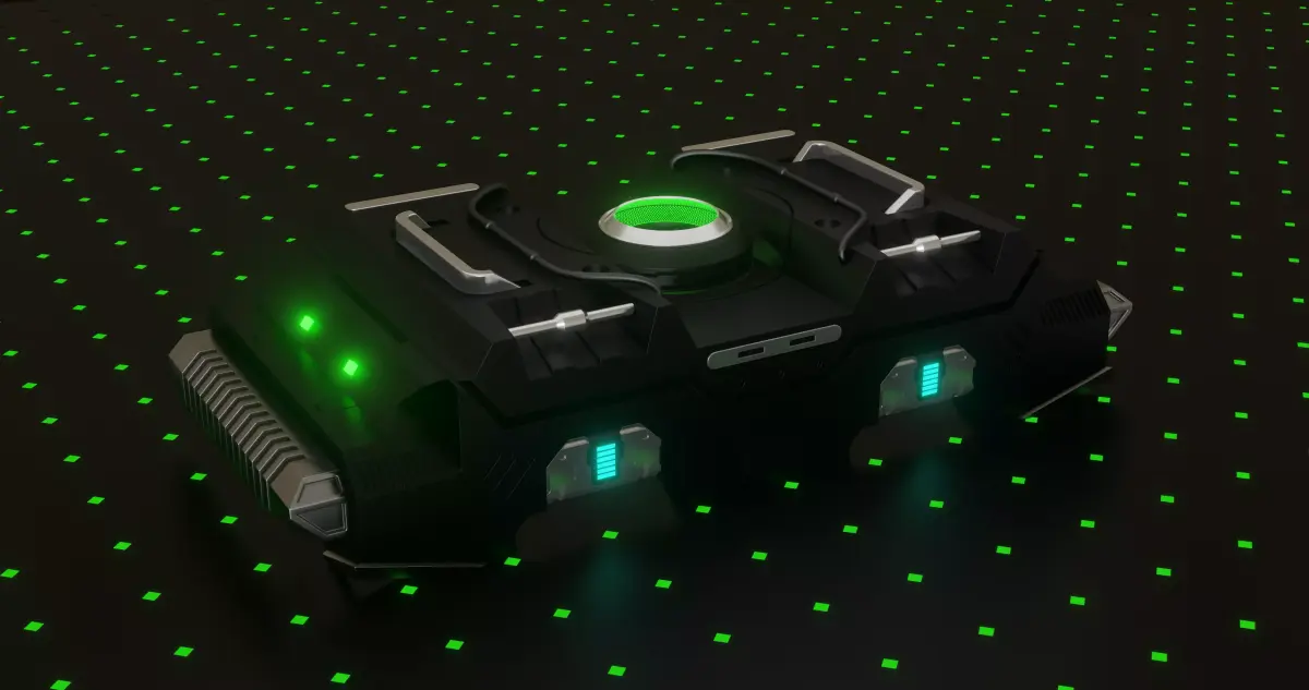 Sci-fi Crate 3D model 3