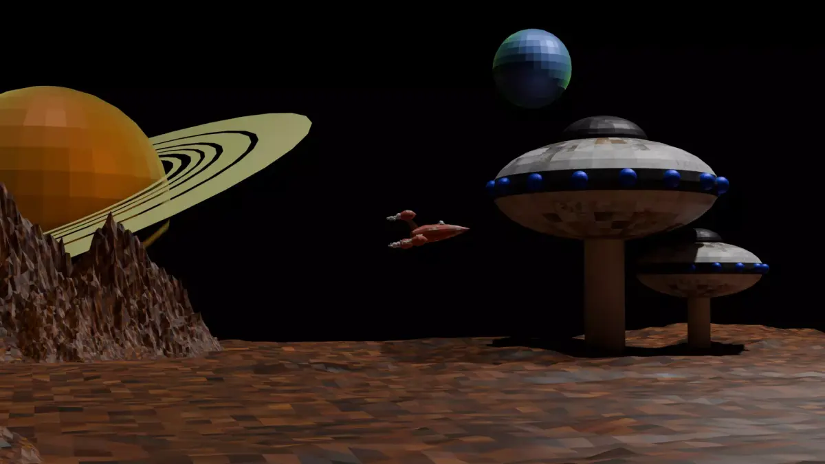 abandoned base Low-poly 3D model