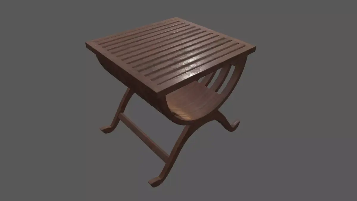 Table furniture Free low-poly 3D model