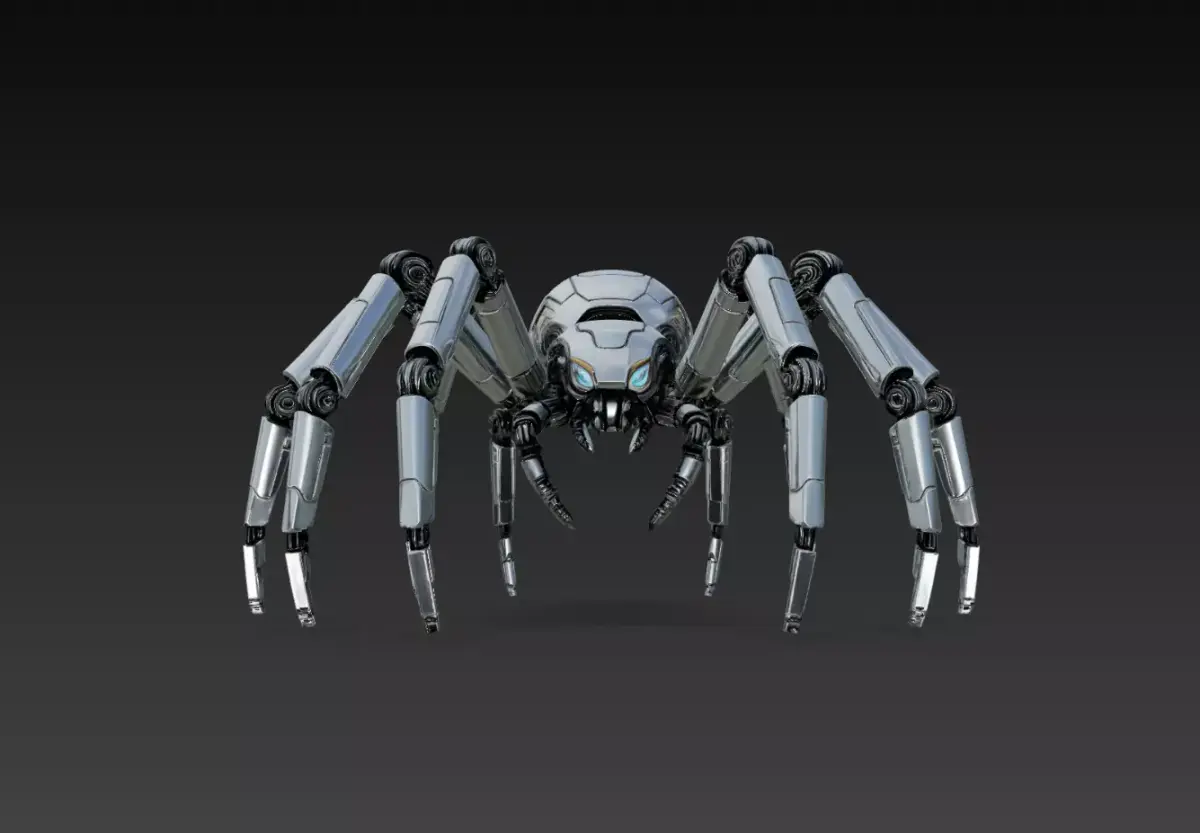 Cybernetic Spider Robot Sci-Fi Mechanical Creature 3D Model 3D print model
