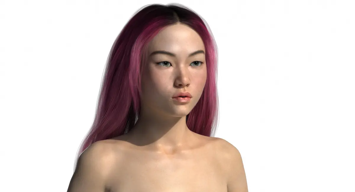 Xiao Mei Realistic Asian Young Woman Character 3D model