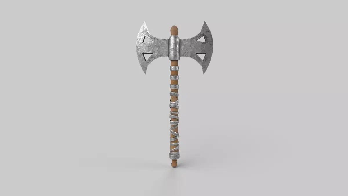 battle axe Low-poly 3D model purchase