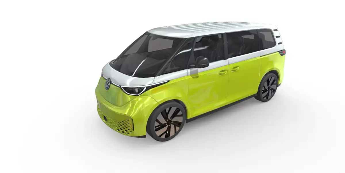 Volkswagen id buzz 2024 3D model purchase