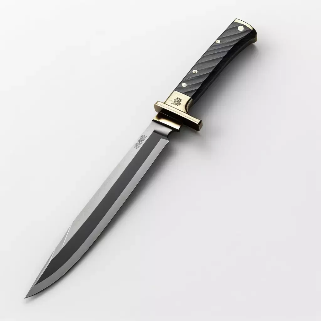 Detailed Combat Knife 3D model