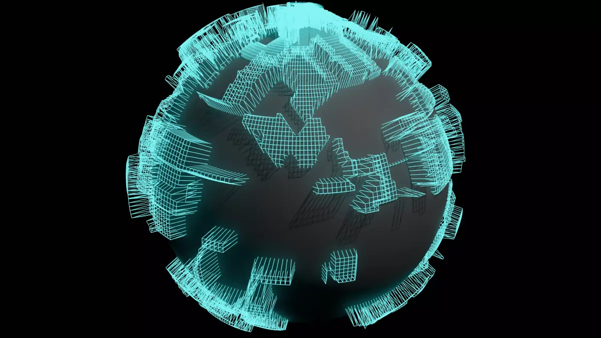 wire sphere 3D model