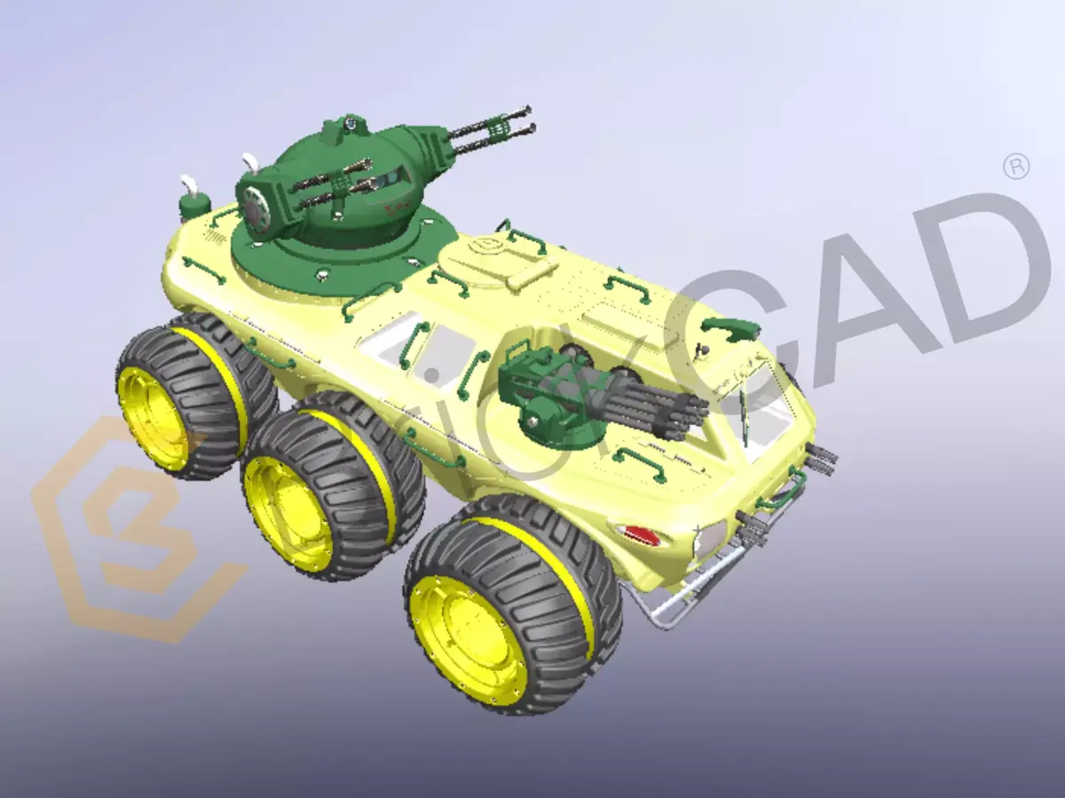 All Terrain Fighting Vehicle  AFV  3D model