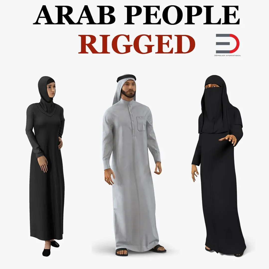 Arab People Collection 2 Rigged 3D model