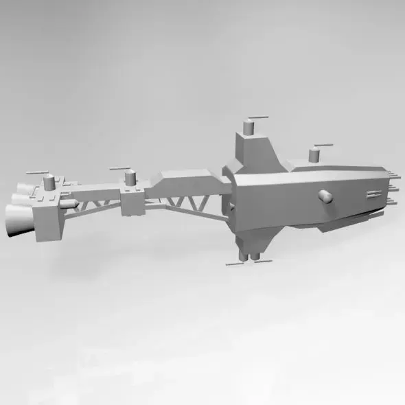 Space Cruiser 01 3D model