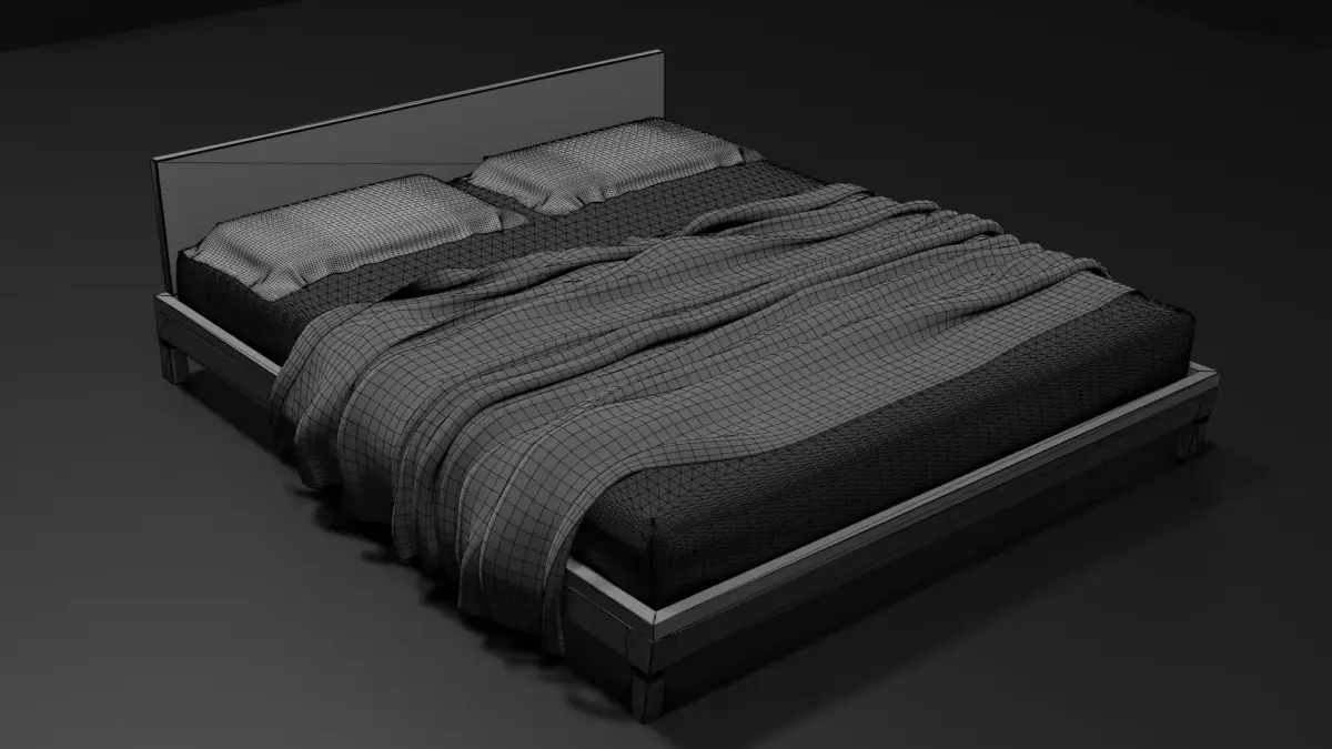Sleeping Bed  Free 3D model