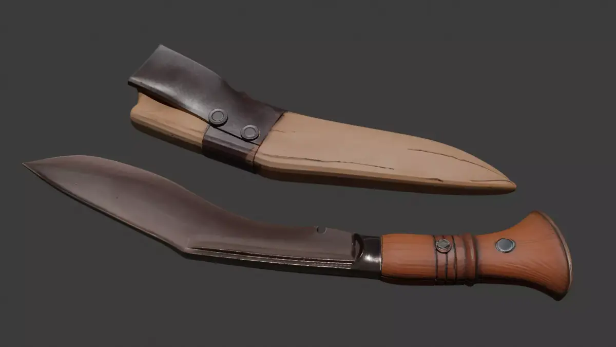 Nepali Popular Khukuri 3D model