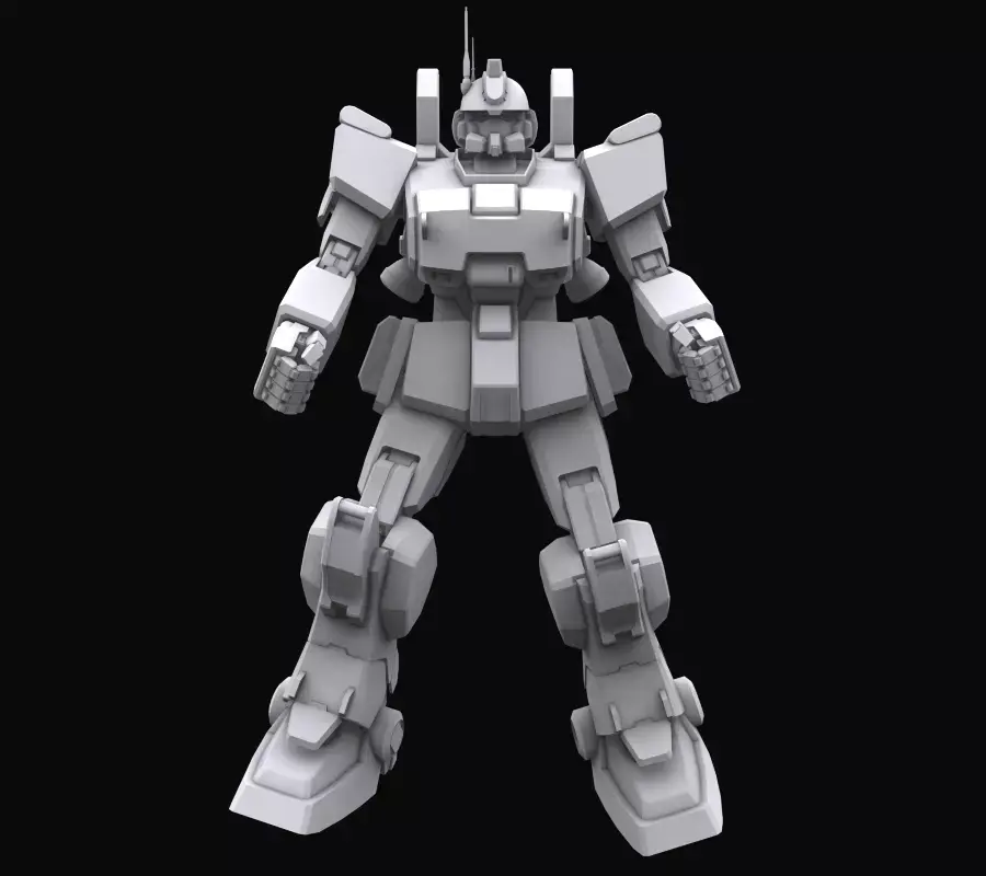 Gundam mobile suit MS RX 79G EZ8 model 3D model