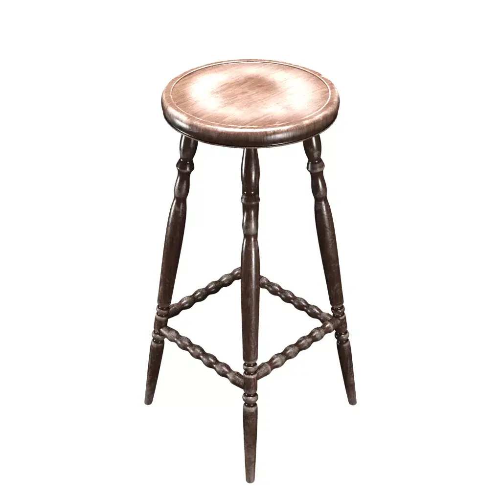 Old Bar Chair Free 3D model