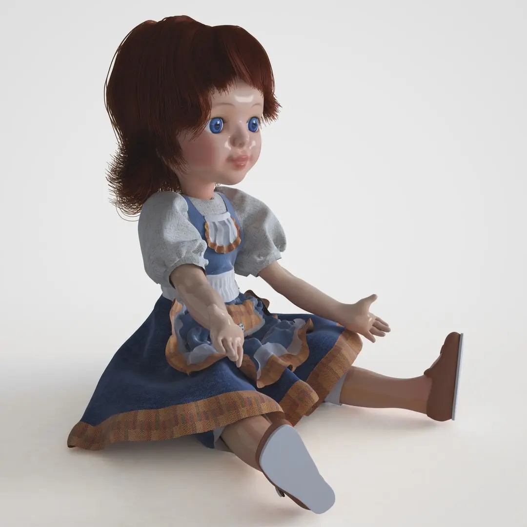 Soviet dolls 3D model