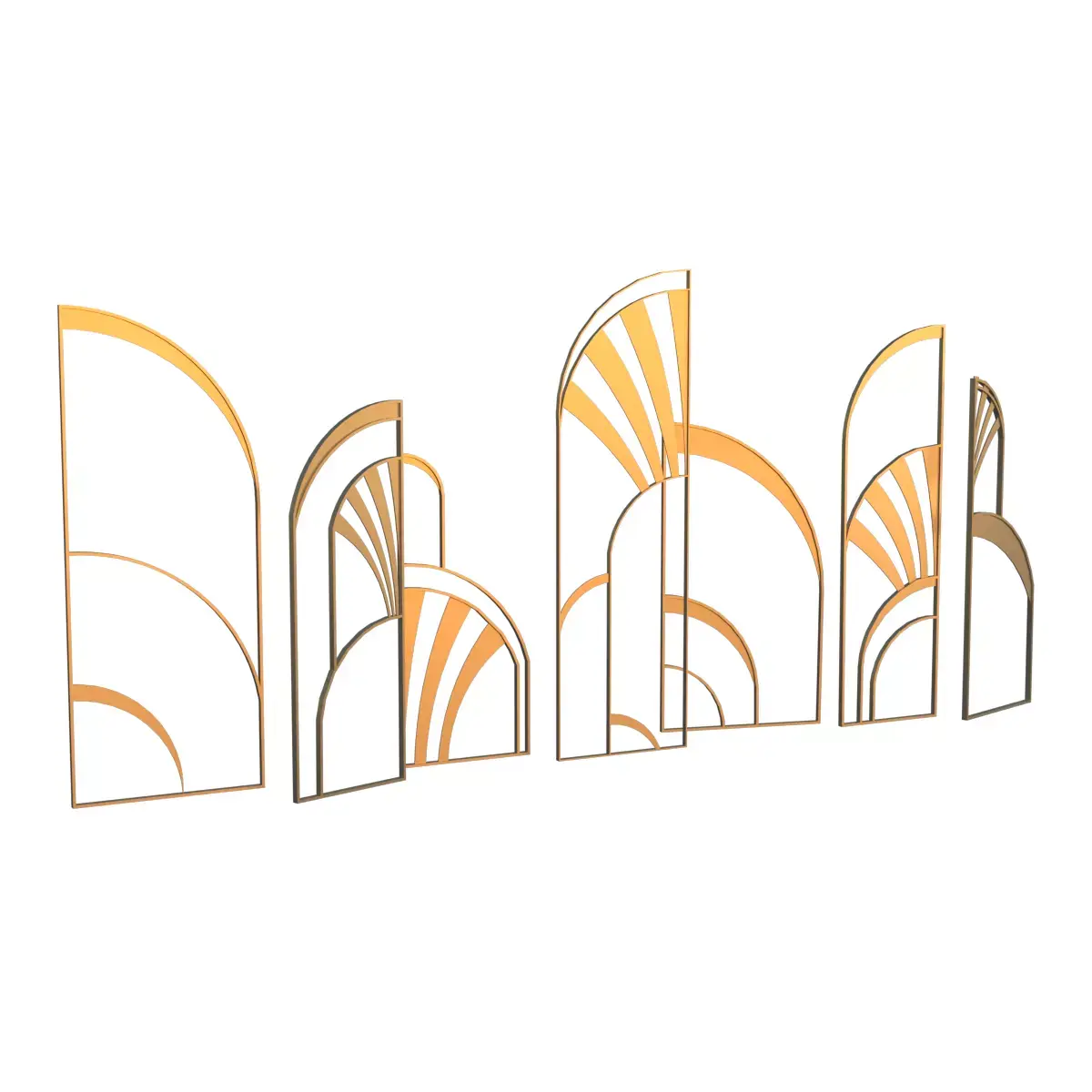 modern metal wedding decor -ancient egypt 3d model Low-poly 3D model