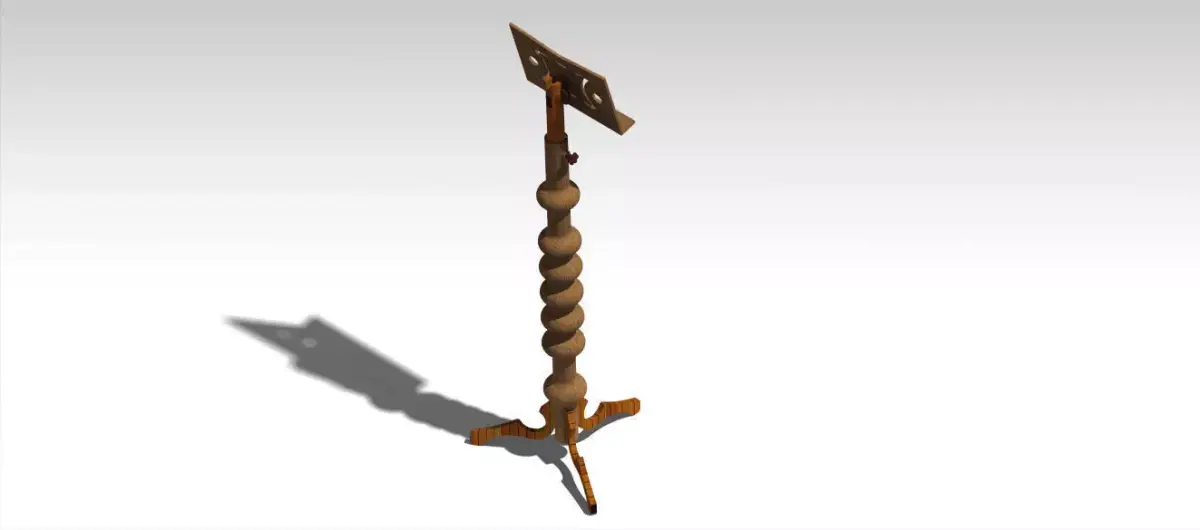 Wooden music stands Free 3D model