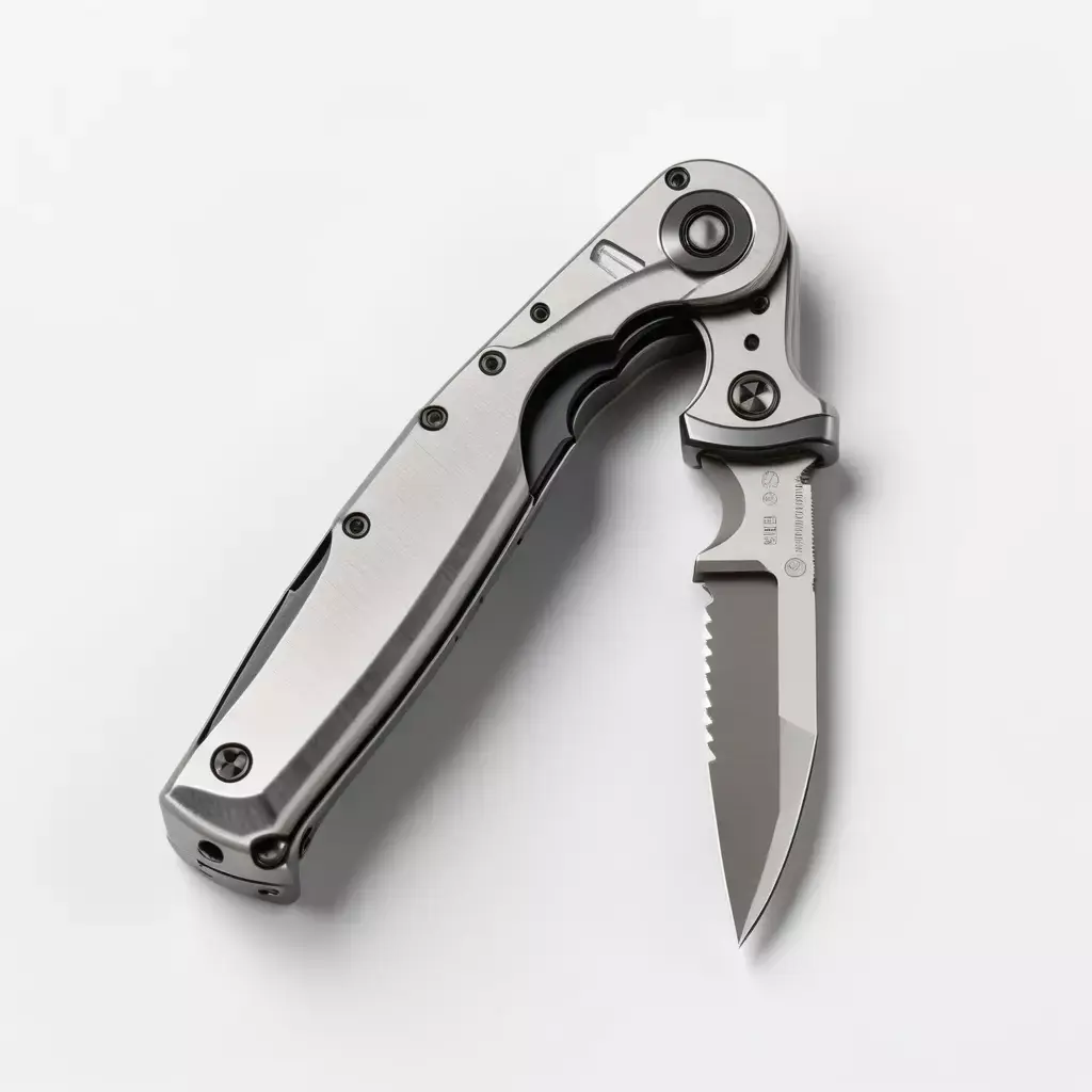 Tactical Folding Knife 3D Model 3D model