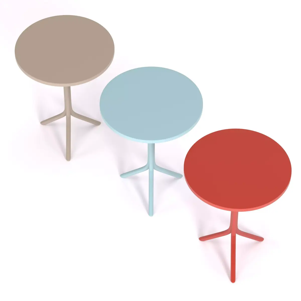 Street table 01 Low-poly 3D model
