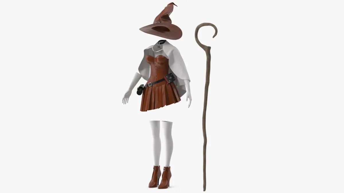Witch Costume 3 3D model