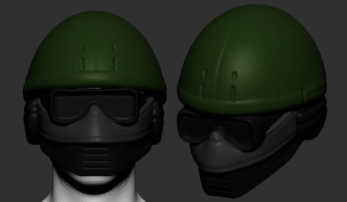 helmet high poly sculpt 3d printable ver 7 3D model 3D model 222