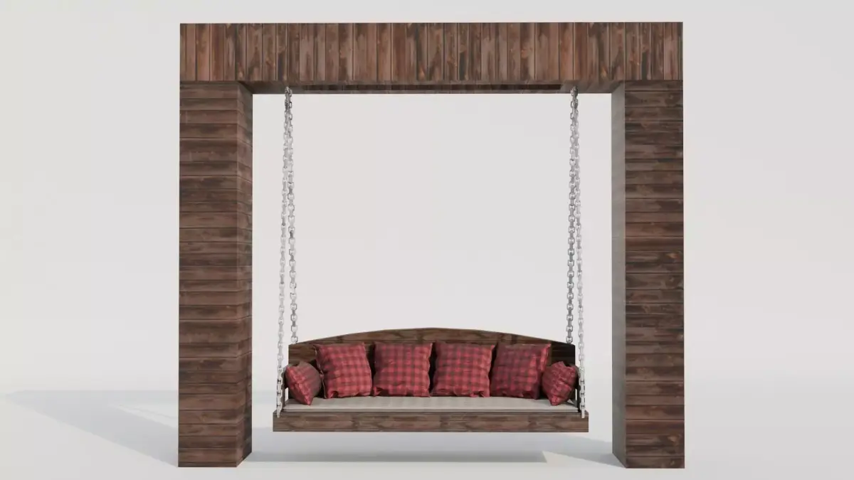 Garden Swing 3D model 10