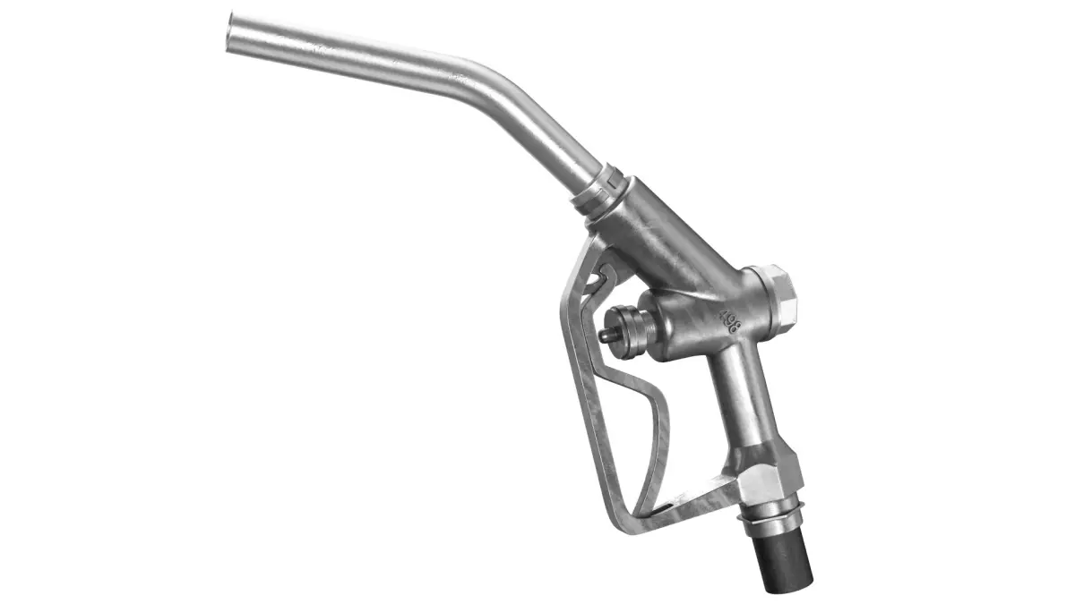 Detailed Silver Fuel Nozzle 3D model