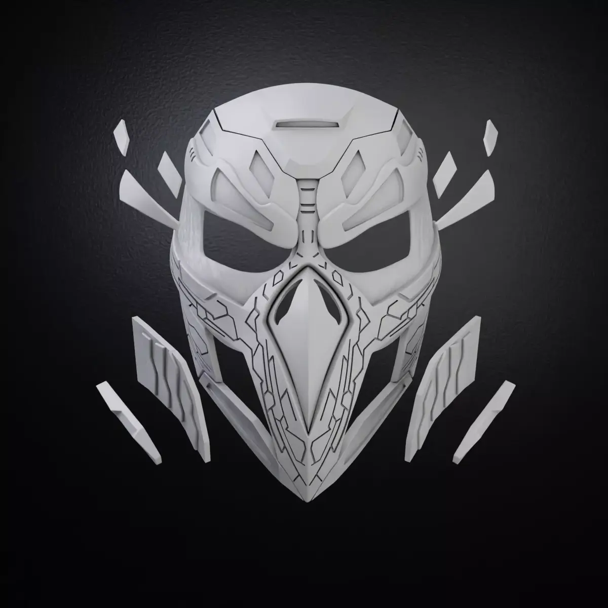 Custom mask 3D print model