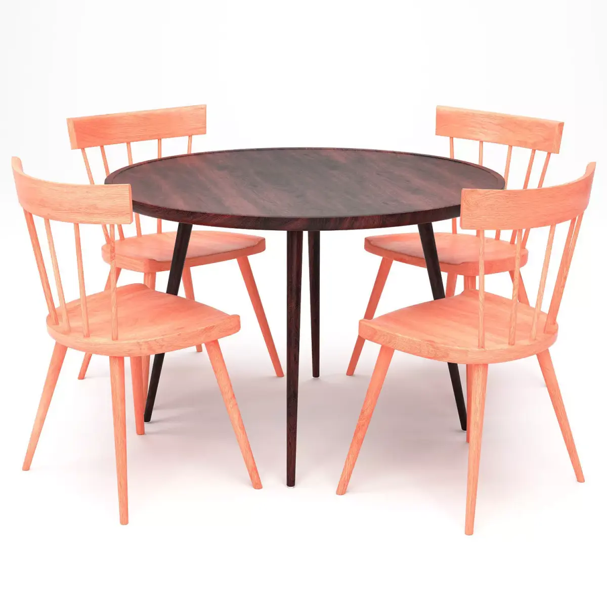 Dining set 04 Free 3D model