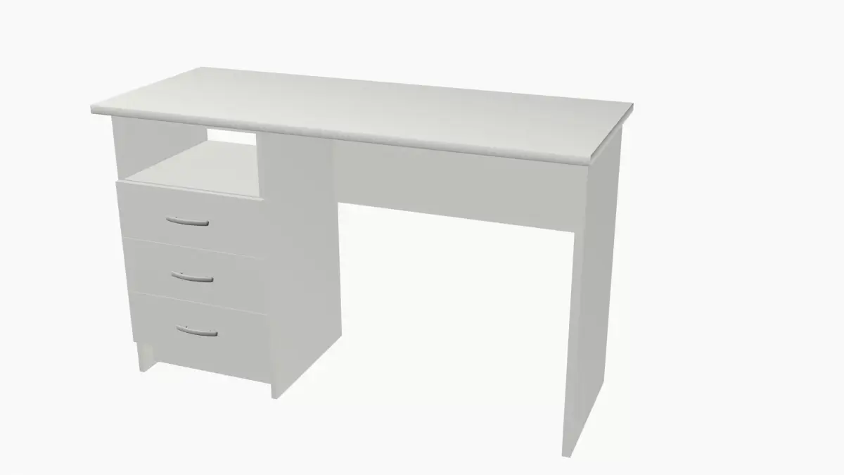 Office Desk Free low-poly 3D model
