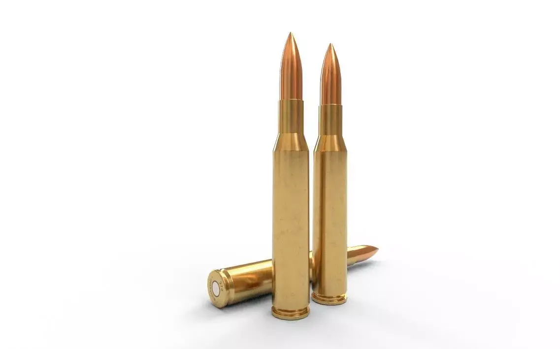 270 Winchester Ammo Low-poly 3D model