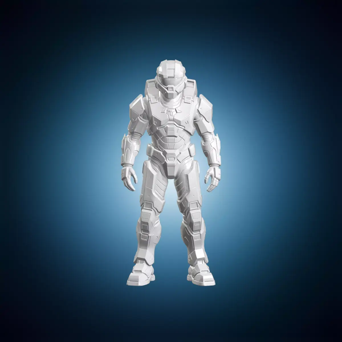 Master Chief Spartan 3D Print Model Video Game Figurine 3D print model