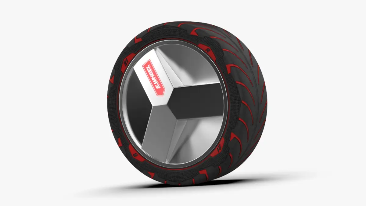 RC Car E Wheel V3 3D model