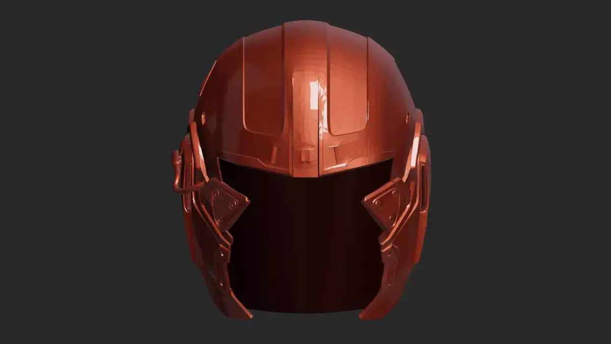 Futuristic Helmet  3D print model