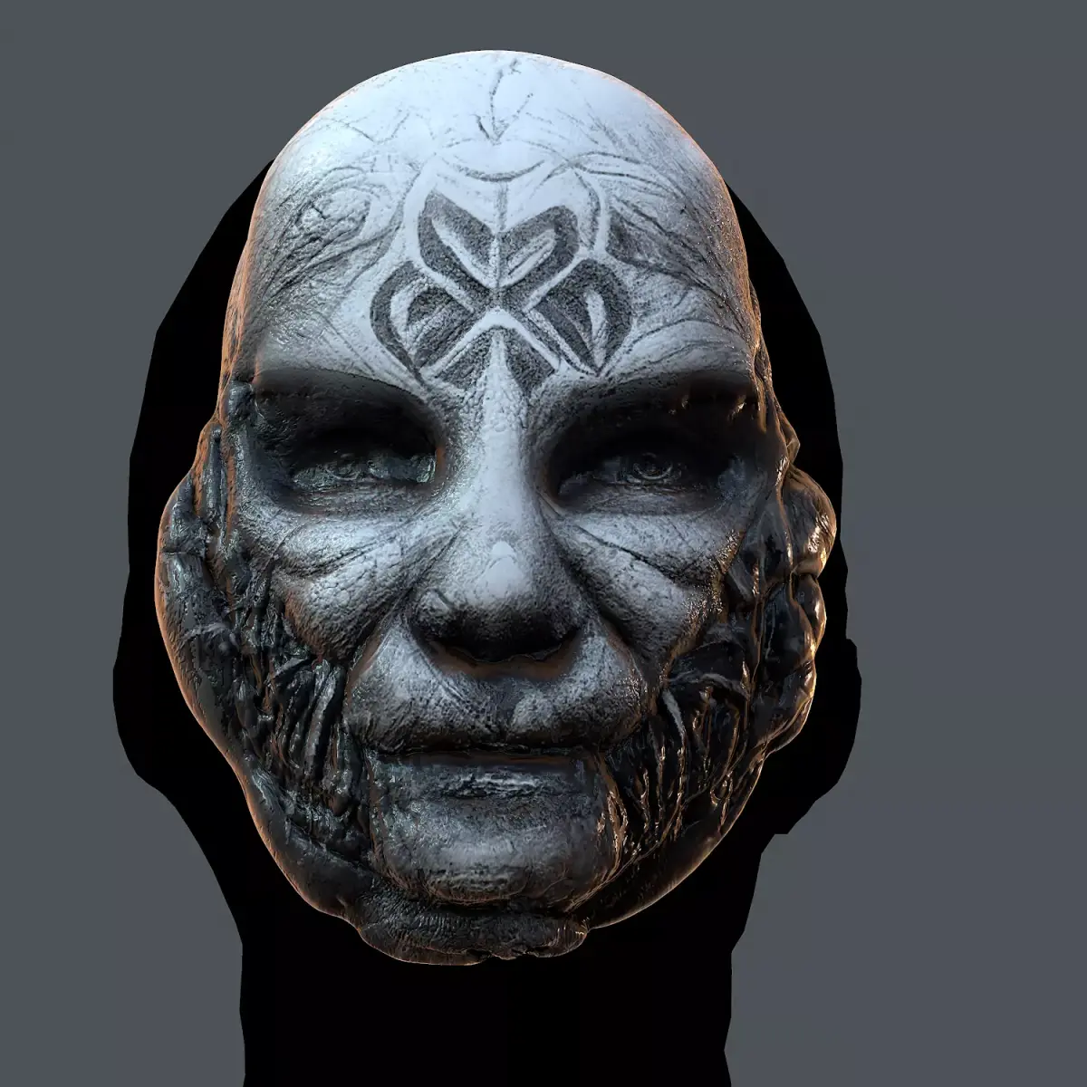 Gas mask printable helmet scifi character game space Low-poly  Low-poly 3D model get