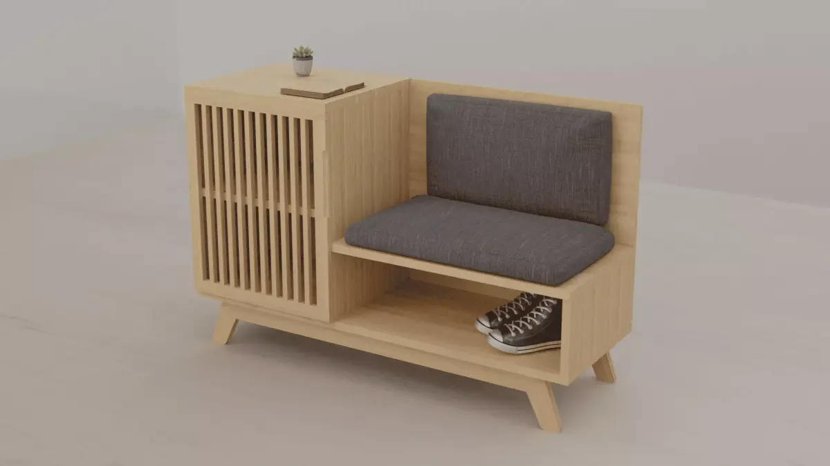 Shoes Cabinet Japanese  3D model