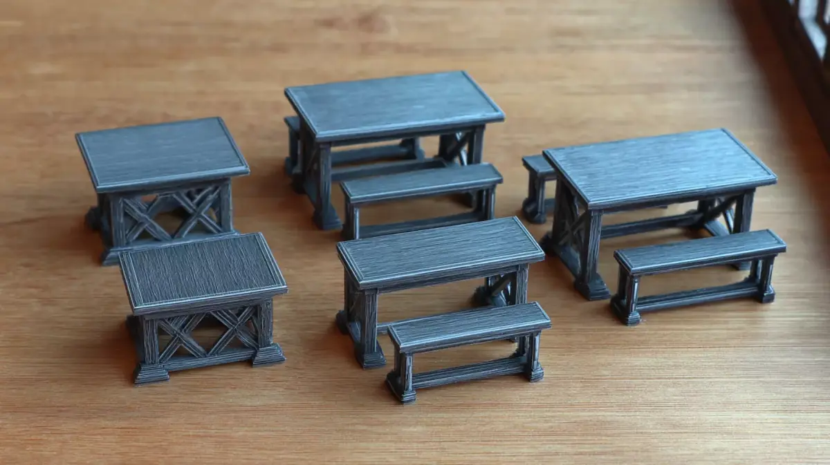 Fantasy tables for 3D print to wargaming 3D print model